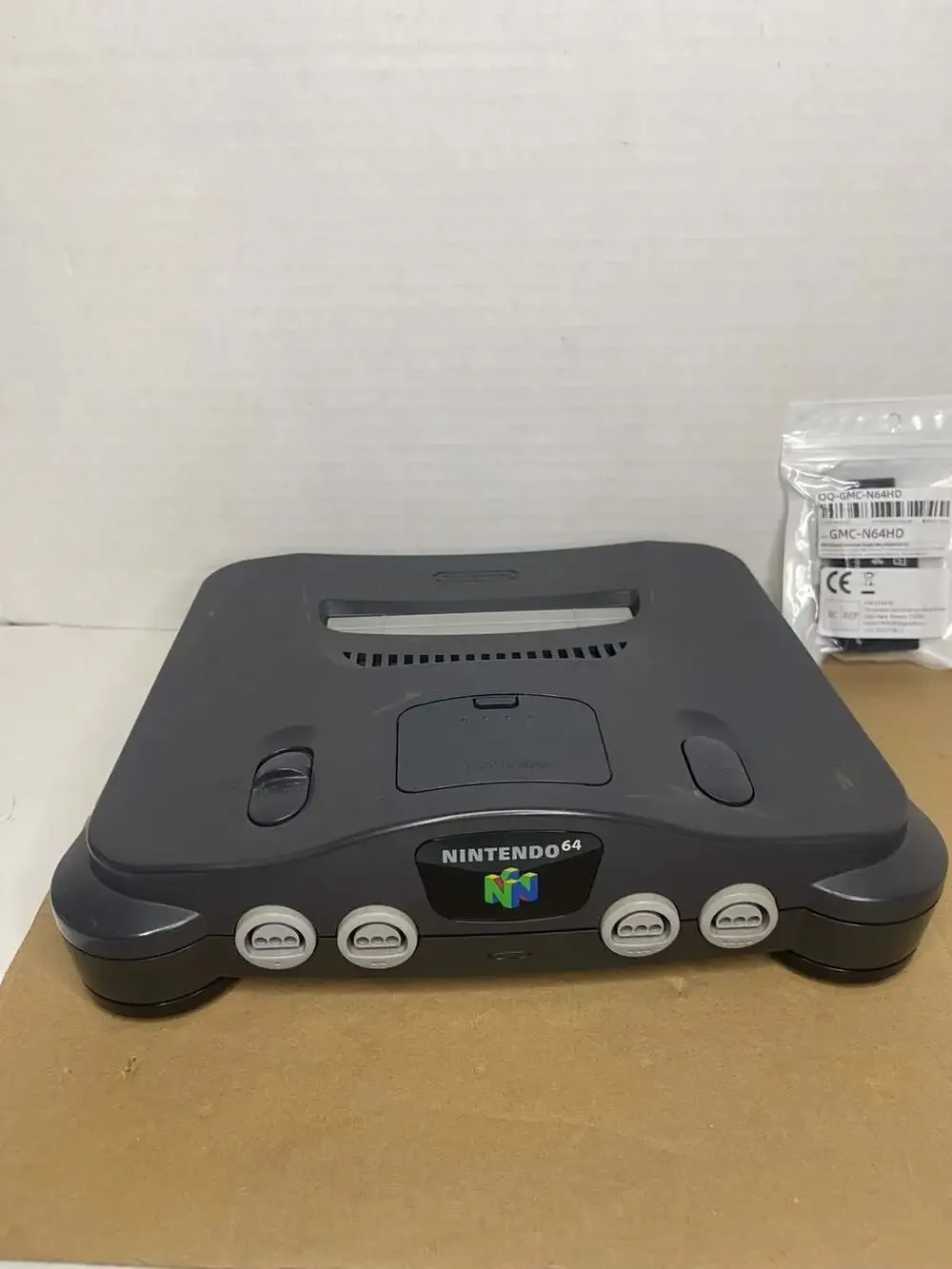 Region Free Nintendo 64 N64 Charcoal Gray Console System NUS-001 w/N64 to HDMI
